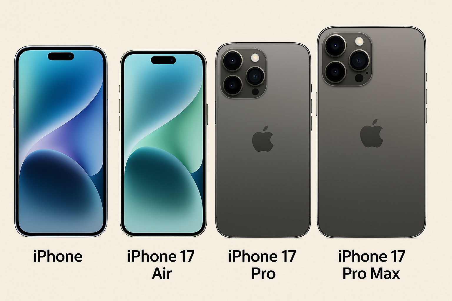 Iphone 17 models design predictions